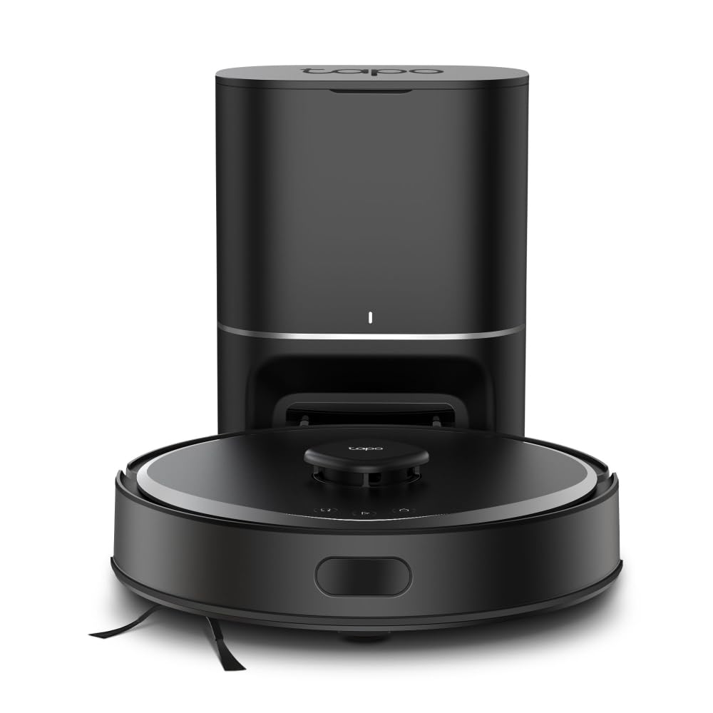 Tapo RV30 Max Plus LiDAR Robot Vacuum and Mop with Self-Emptying Dock, 5300Pa, Smart Navigation, App Control, Alexa & Google Home Compatible