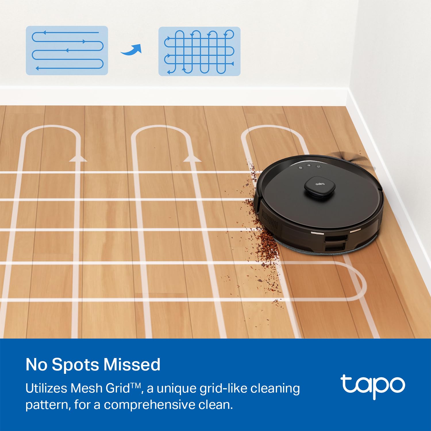 Tapo RV30 Max Plus LiDAR Robot Vacuum and Mop with Self-Emptying Dock, 5300Pa, Smart Navigation, App Control, Alexa & Google Home Compatible